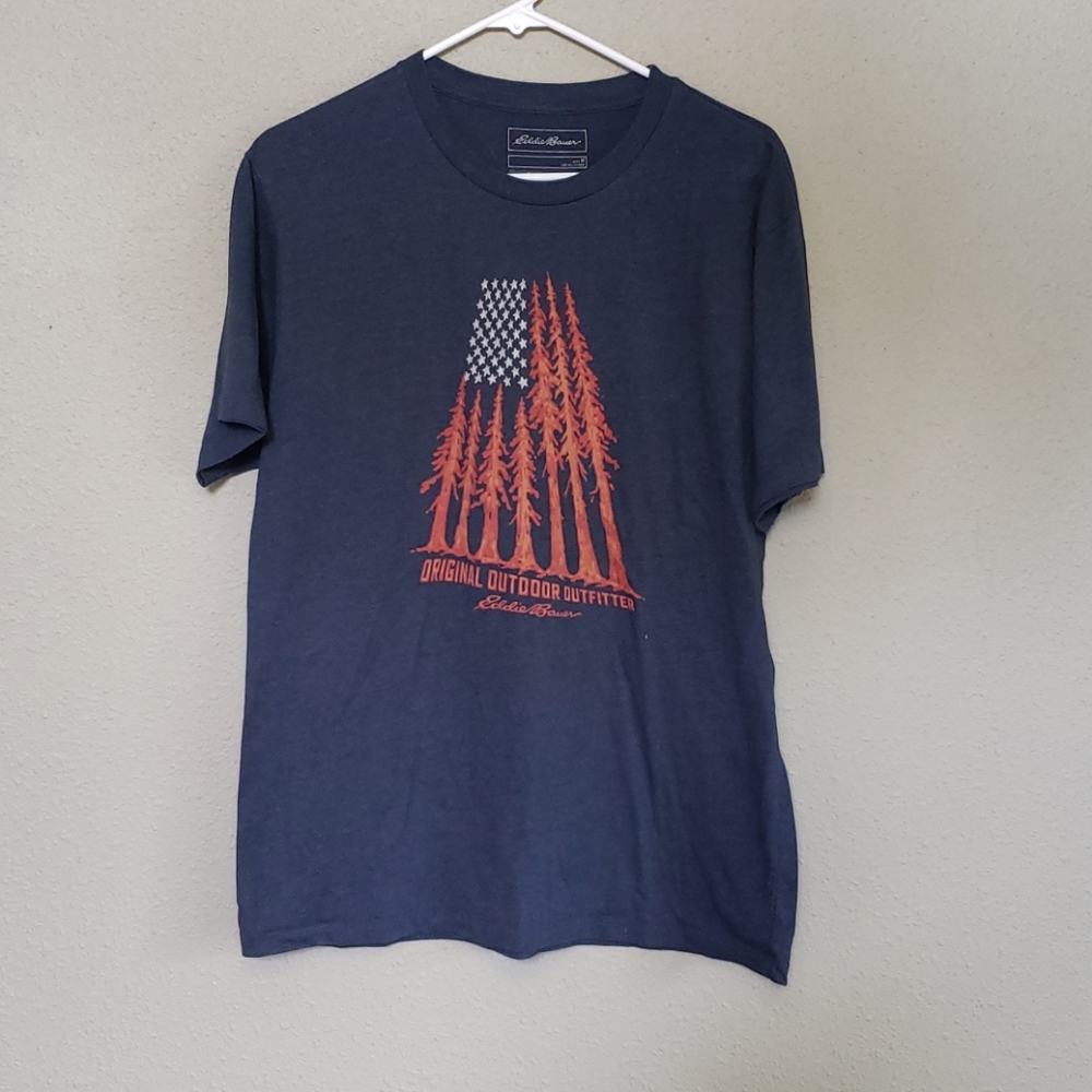 Mens blue Eddie Bauer tee